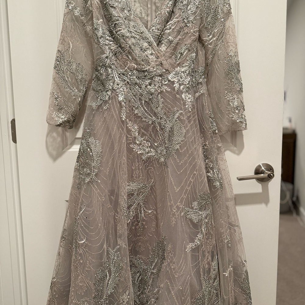 Elegant Beaded Evening Gown